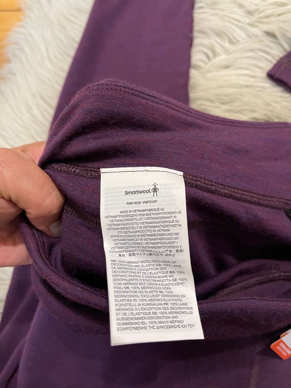 Smartwool purple iris layer bottoms - Picture 5 of 7